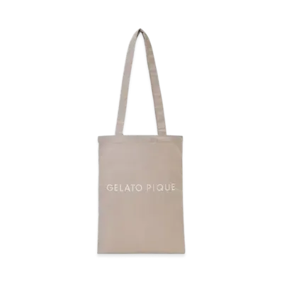 GELATO PIQUE Logo Daily Tote Bag "Beige"