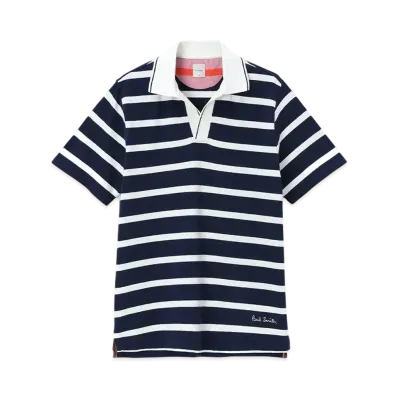 Paul Smith Marine Stripe Skipper Polo Shirt "Navy"