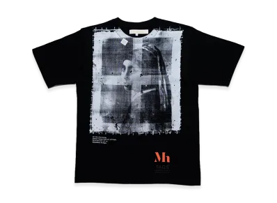 COMME des GARCONS Osaka x Mauritshuis x Tags Wkgpty Productions X-Ray Girl With a Pearl Earring Print SP Tee "Black"