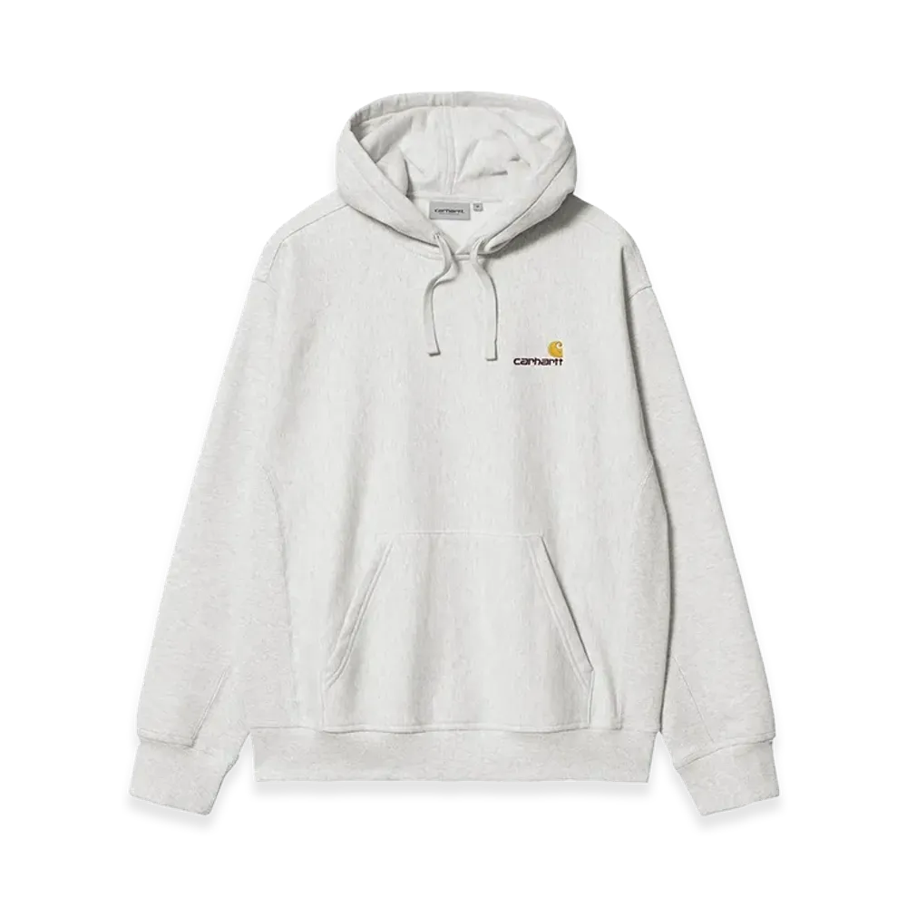 Carhartt WIP Hooded American Script Sweat "Ash Heather"