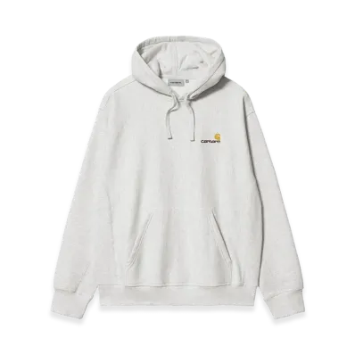 Carhartt WIP Hooded American Script Sweat "Ash Heather"