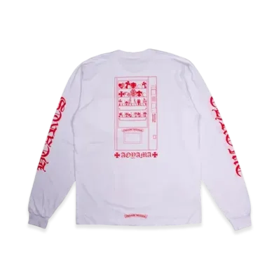 Chrome Hearts Aoyama Exclusive L/S PocketT-Shirt "White/Red"