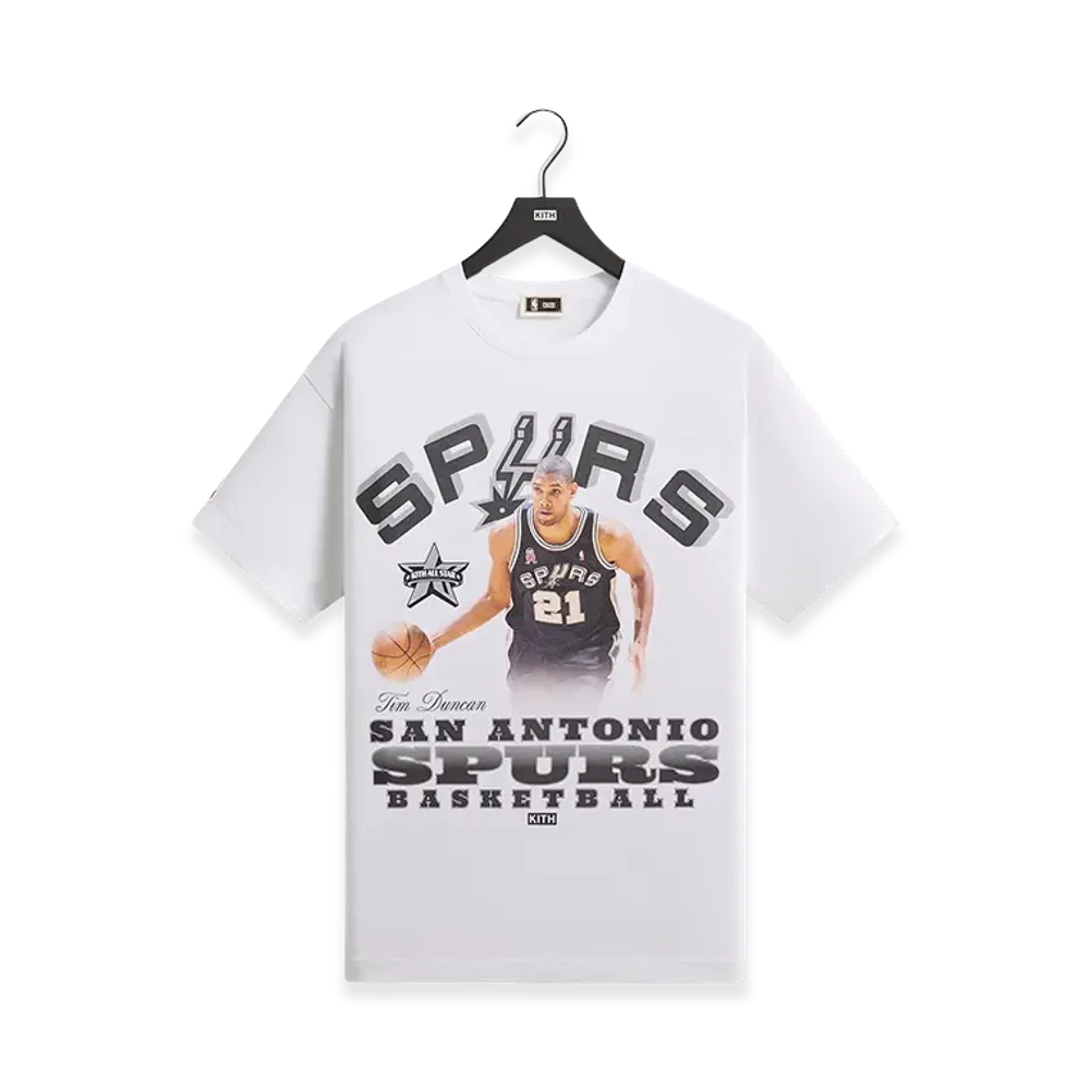 Kith x NBA All-Star San Antonio Spurs Tim Duncan Vintage Tee "White"