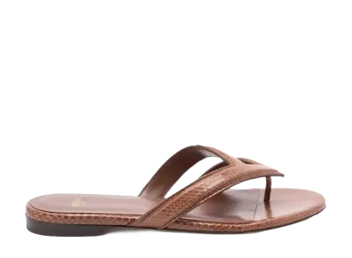 FENDI Women's Fling Flatform Flip-Flops "Brown"