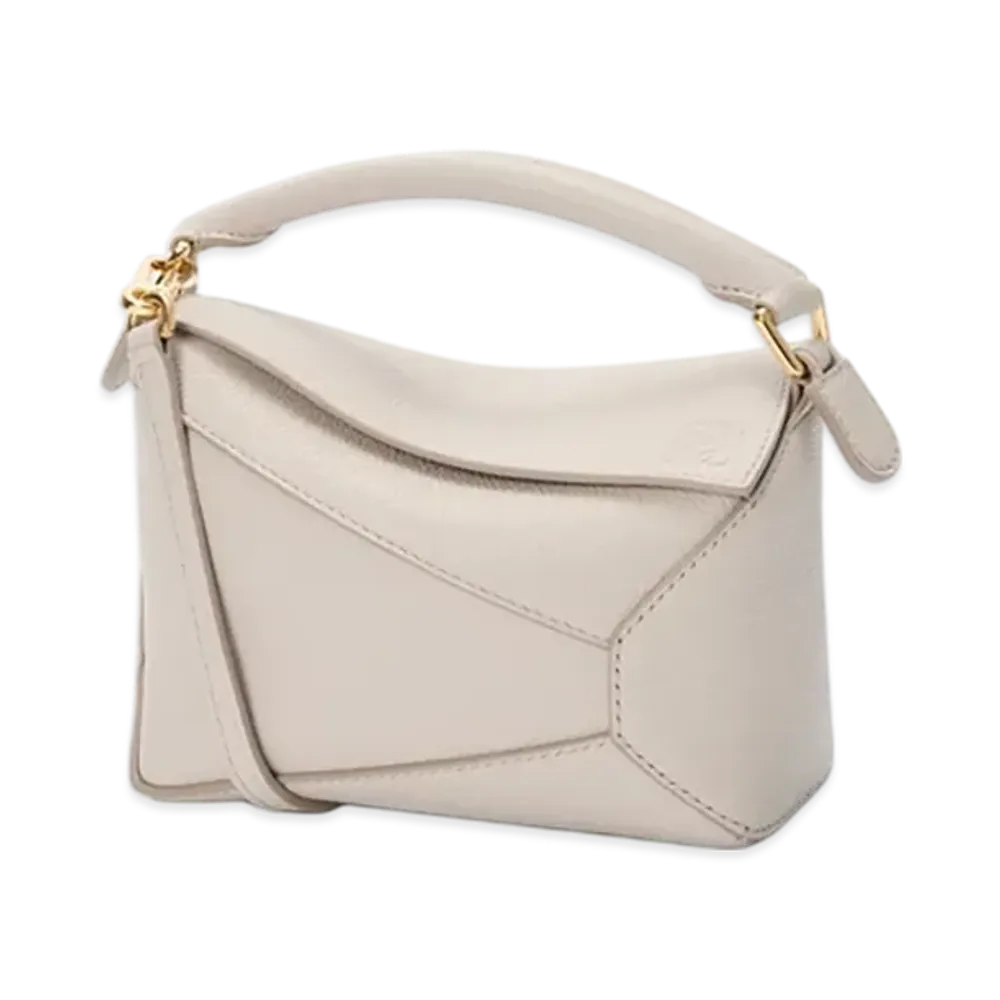 LOEWE Puzzle Edge Bag Mini "Light Ghost"