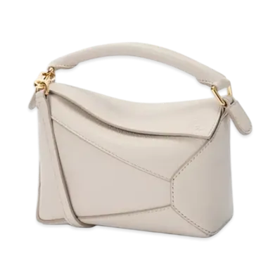 LOEWE Puzzle Edge Bag Mini "Light Ghost"