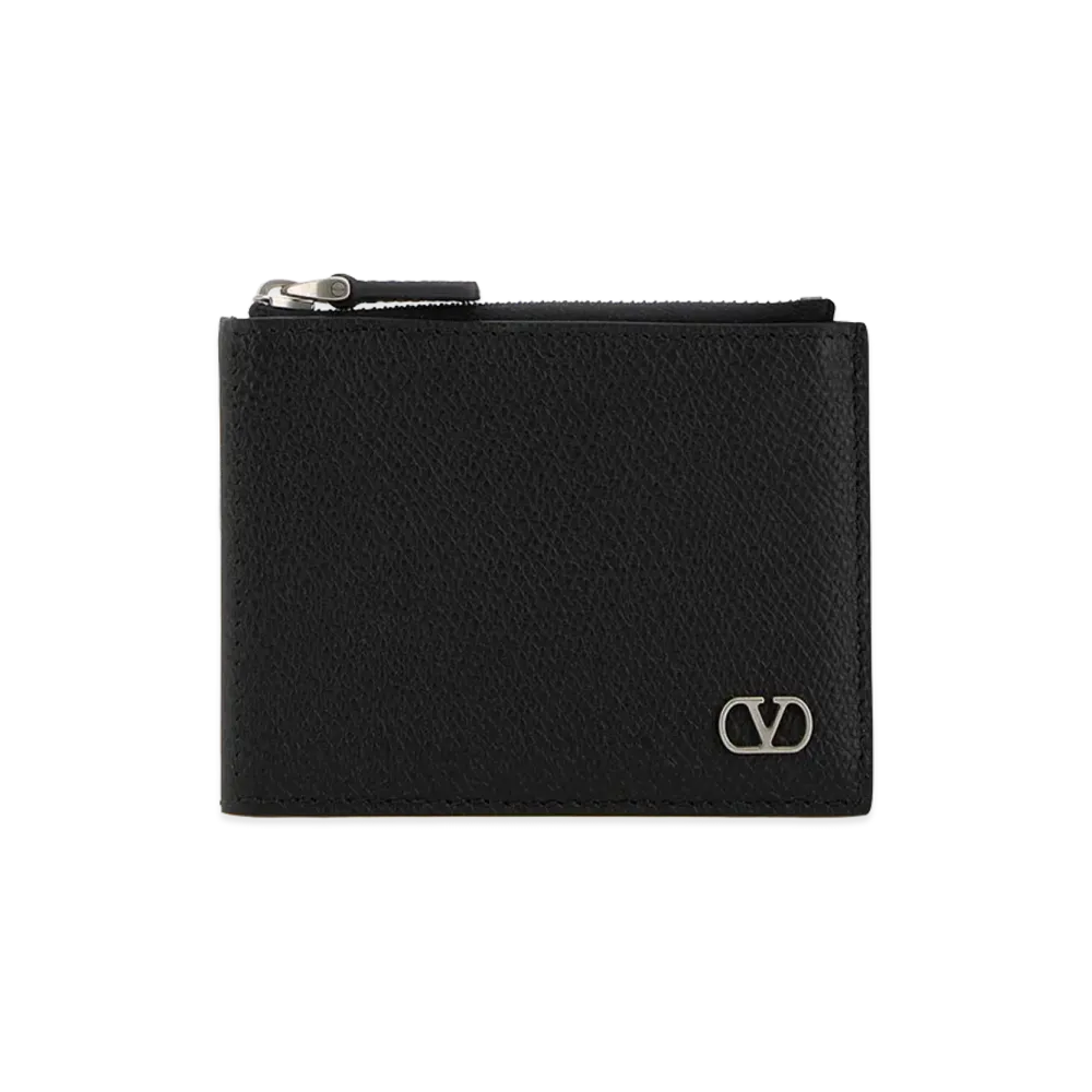Valentino Leather Coin Purse "Black"