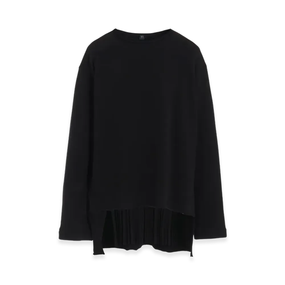 Y's Cotton/Cellulose Fleece Pullover "Black"