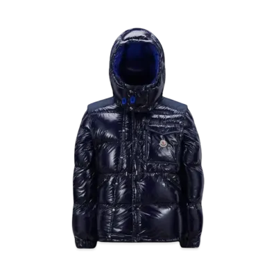 MONCLER x Karakorum Ripstop Short Down Jacket Mens "Blue"