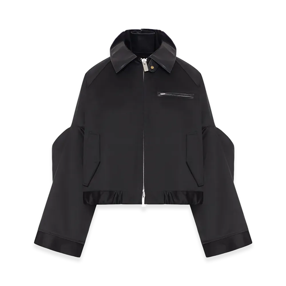 sacai Women's Cotton Chino Jacket "Black"