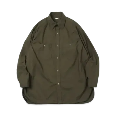 A.PRESSE Over Dyeing Military Shirt "Olive"