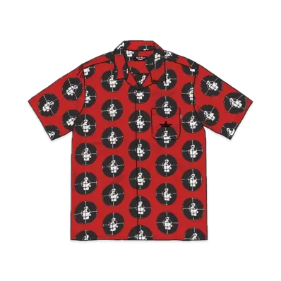 Supreme x UNDERCOVER Public Enemy Rayon Shirt "Red"