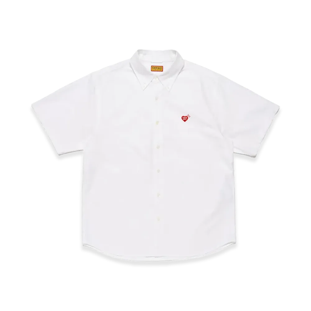 HUMAN MADE Oxford BD S/S Shirt "White"