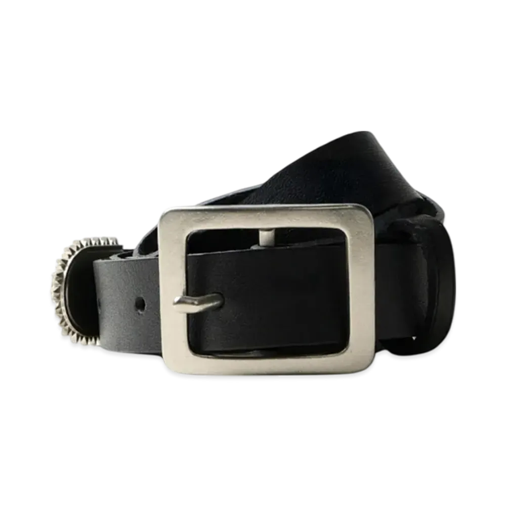 Ground Y x CHAINSAW MAN Collaborate Collection Chainsaw Leather Belt Slim Ver "Black"
