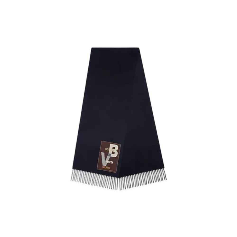 Bottega Veneta Cashmere Scarf "Navy"