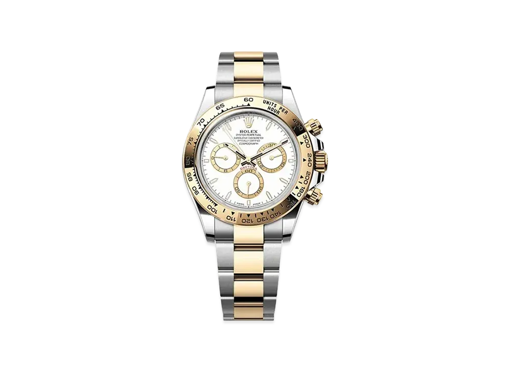 ROLEX Cosmograph Daytona Oyster 40mm "White/Oyster Steel/Yellow Gold" 126503