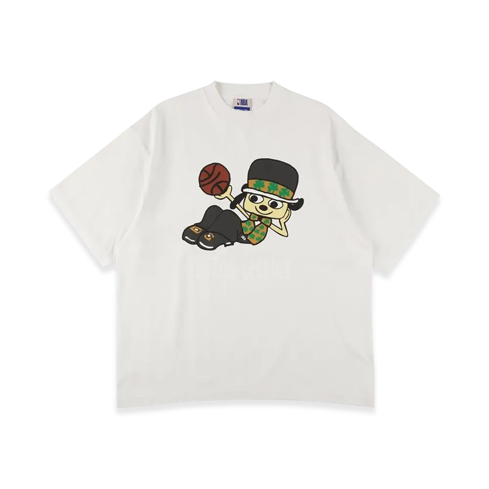 WIND AND SEA x Parappa The Rapper x Celtics Tee "White"