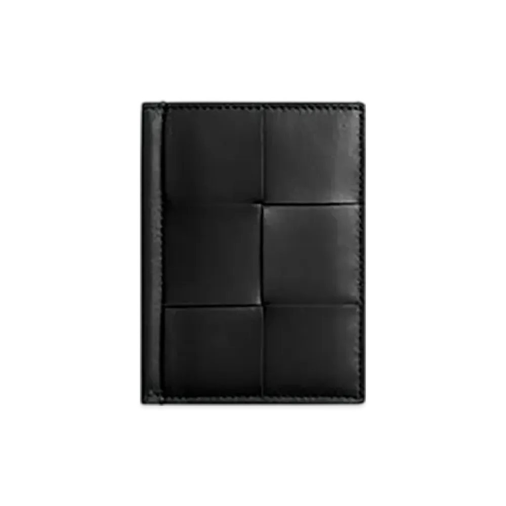 Bottega Veneta Cassette Flap Card Case "Black"