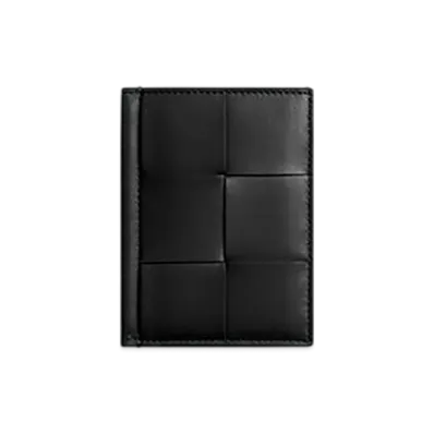 Bottega Veneta Cassette Flap Card Case "Black"