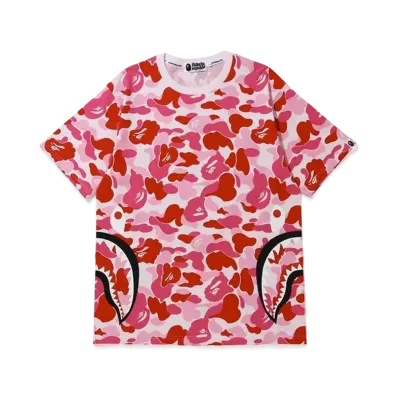 A BATHING APE ABC Camo Side Shark Tee "Pink"