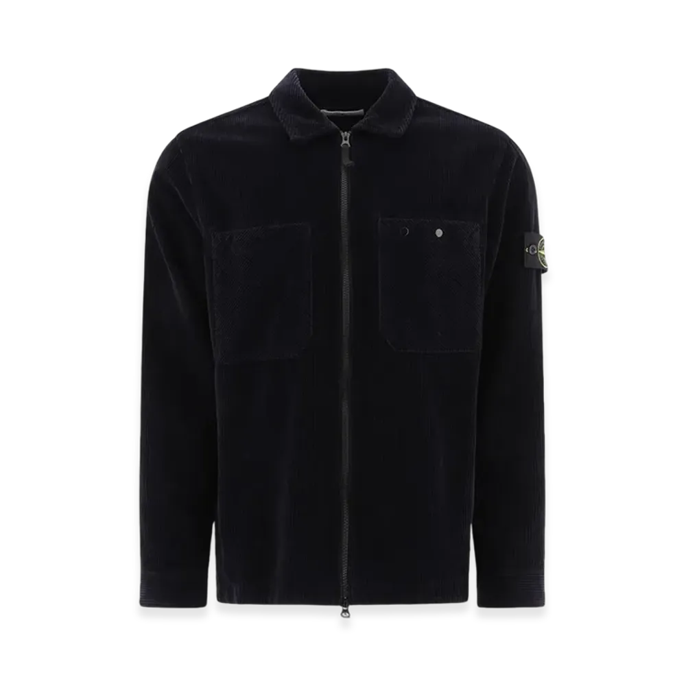 Stone Island 11604 Corduroy Shirt Jacket - 24FW "Navy Blue"