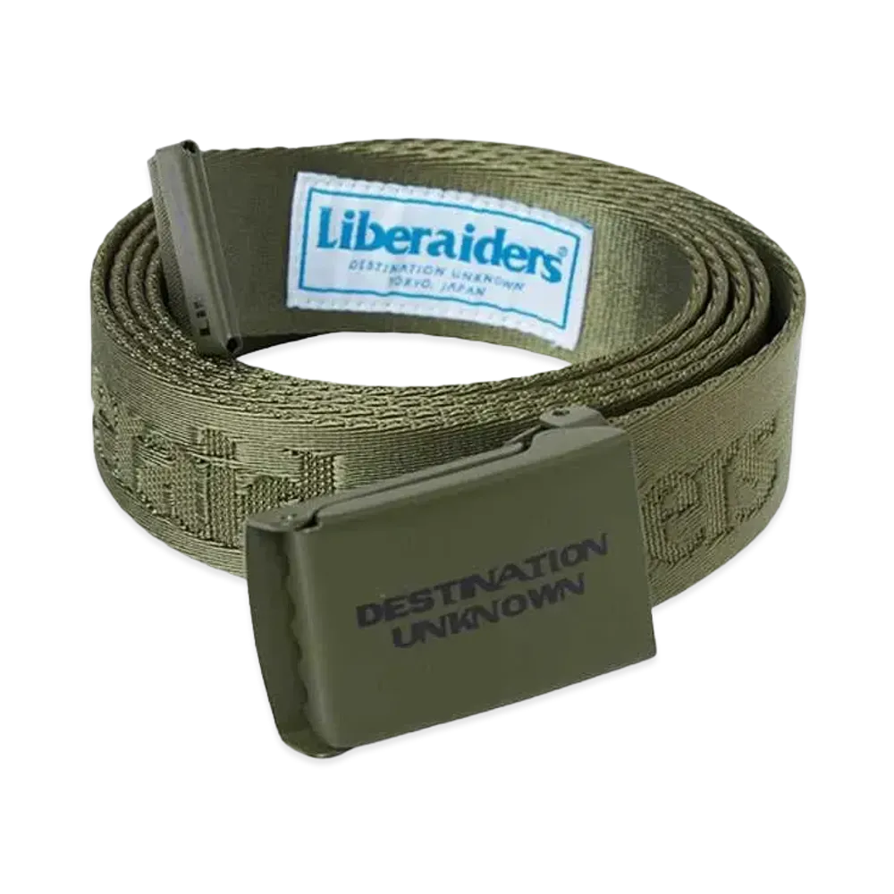 Liberaiders OG LOGO NYLON BELT "OLIVE"