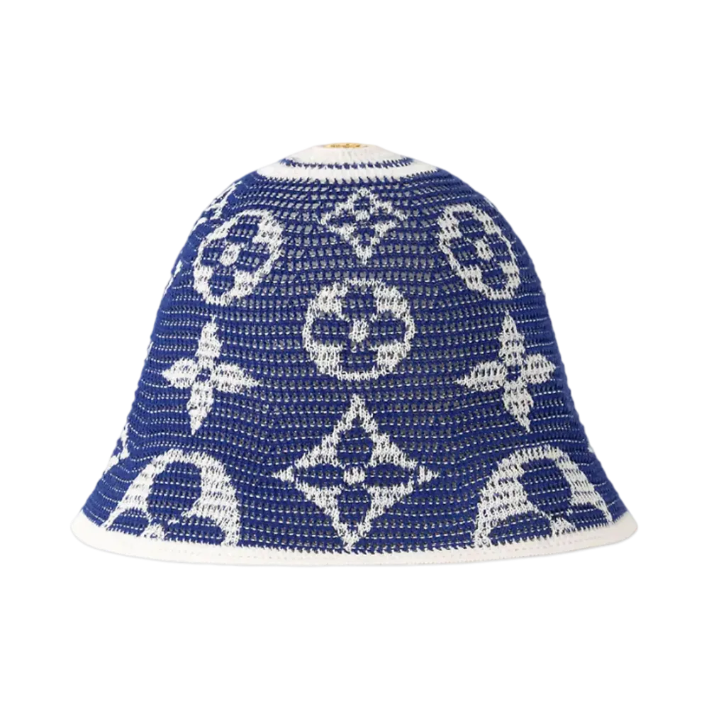 Louis Vuitton Summer Breath Hat Monogram Flower "Bleu Marine"