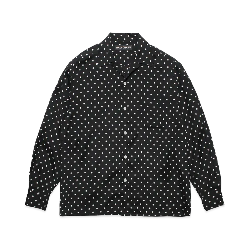 WACKO MARIA Dots Hawaiian Shirt "Black"