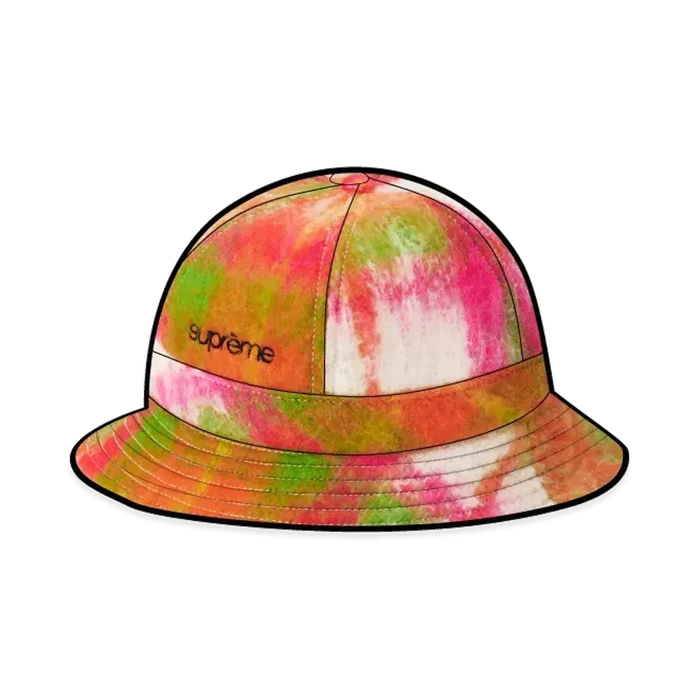 Supreme Mohair Plaid Bell Hat "Multi"
