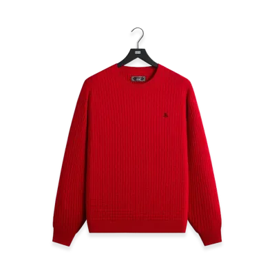 Kith Basketweave Tilden Crewneck Sweater "Fame"