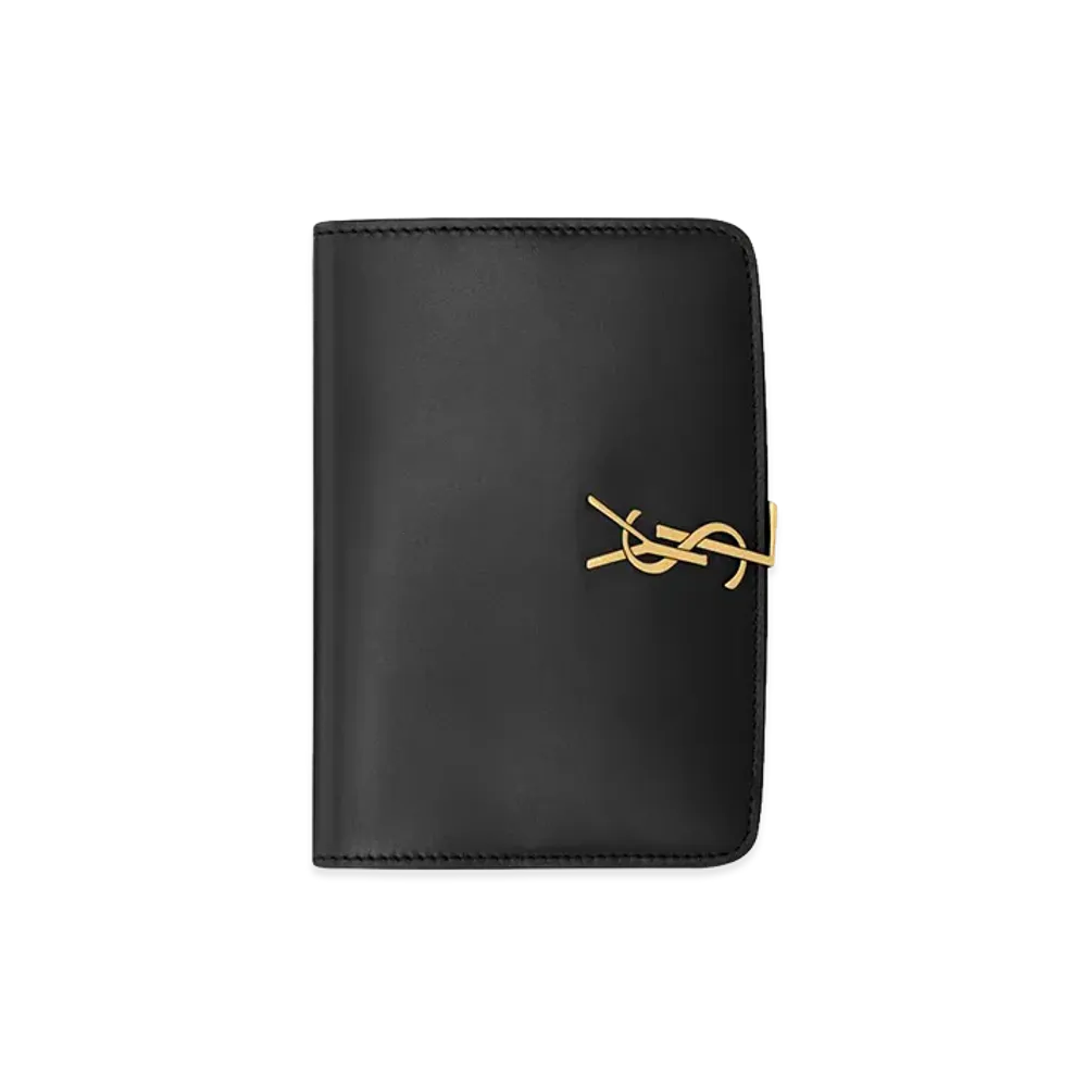 Saint Laurent Voltaire Passport Case "Black"