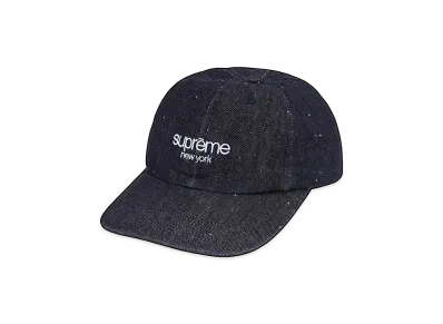Supreme Sequin Denim Classic Logo 6-Panel "Indigo"