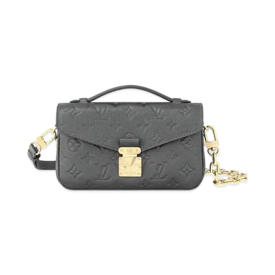 Louis Vuitton Pochette Metis East West "Gun metal"