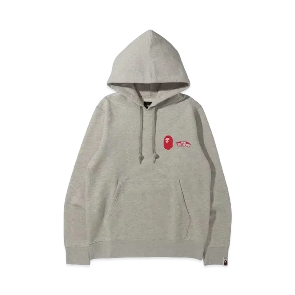 A BATHING APE X VANS PULLOVER HOODIE "Grey"