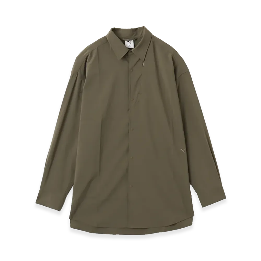 PUMA Oversized LS Shirt "Khaki"