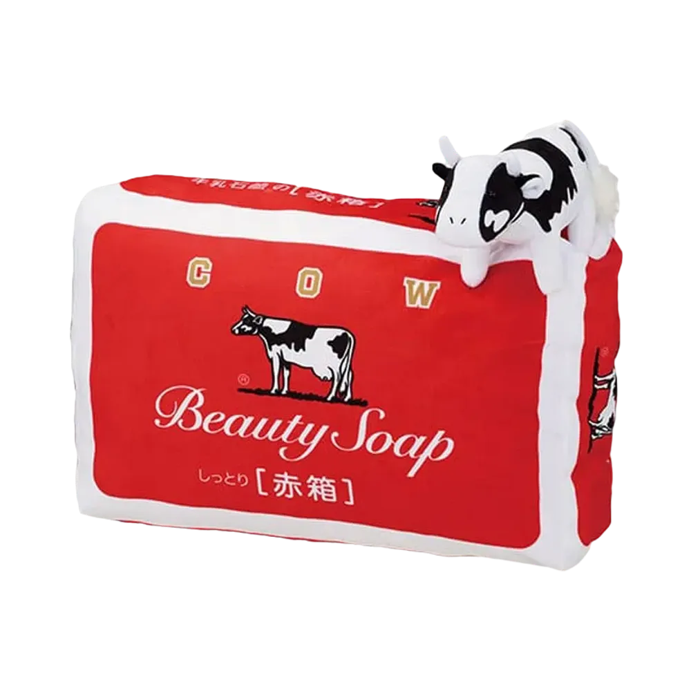 BANDAI "Ichiban Kuji" -Cow Brand Soap- Last One Prize Cow Brand Soap Red Box Cushion