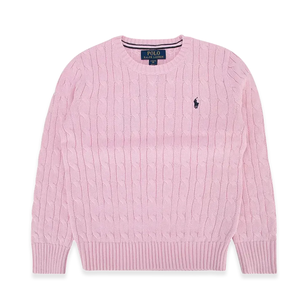 Polo Ralph Lauren Kids Polo Pony Cable-Knit Jumper "Pink"