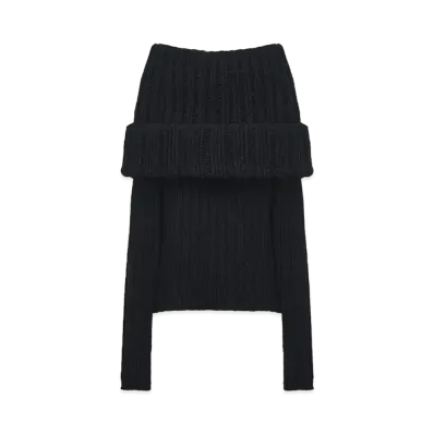 Alexander McQUEEN Exploded Colour Jumper "Black"