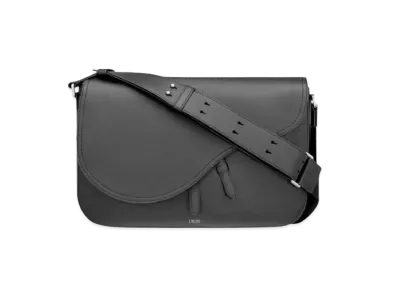 Dior Saddle Messenger Bag Grain Calfskin "Black"
