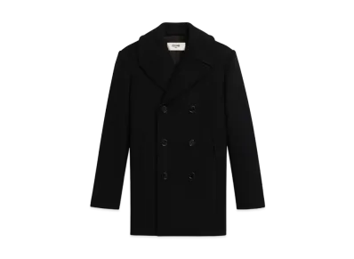 CELINE Classic Pea Coat / Cashmere "Black"