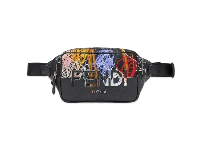 FENDI Belt Bag Nylon / Leather Bag "Multicolor"