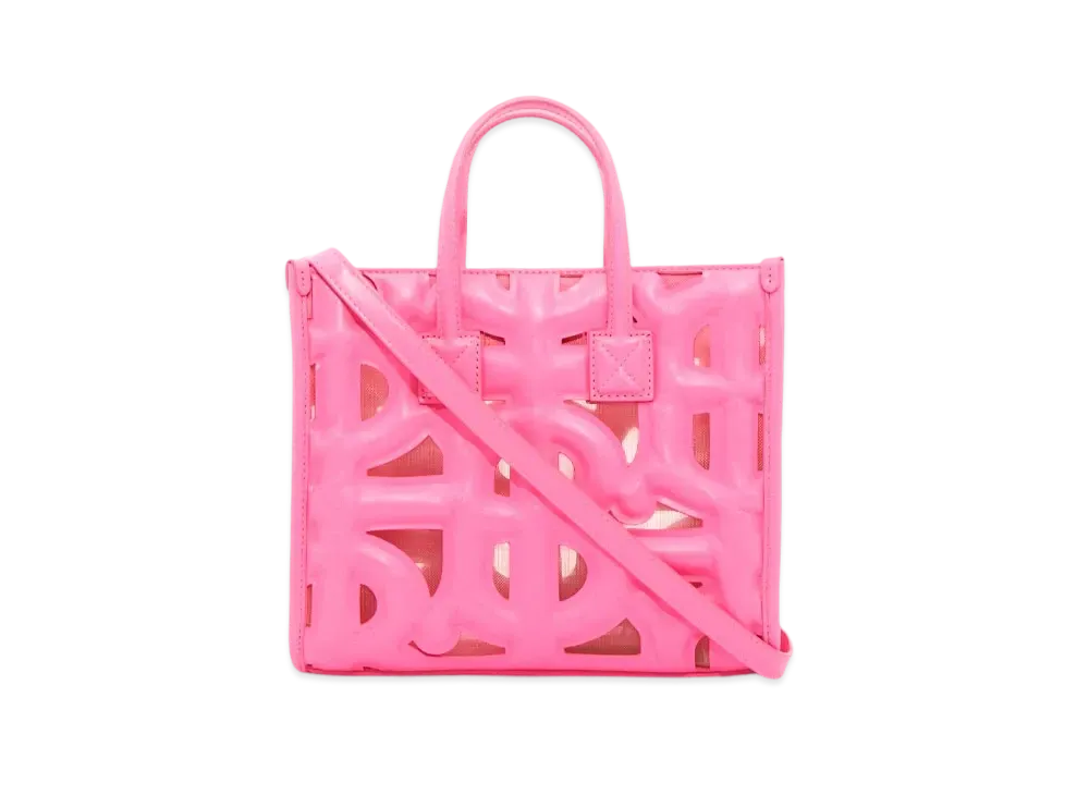 Burberry Mini Quilting Monogram Lamb Skin Frayatot "Bubble Gum Pink"