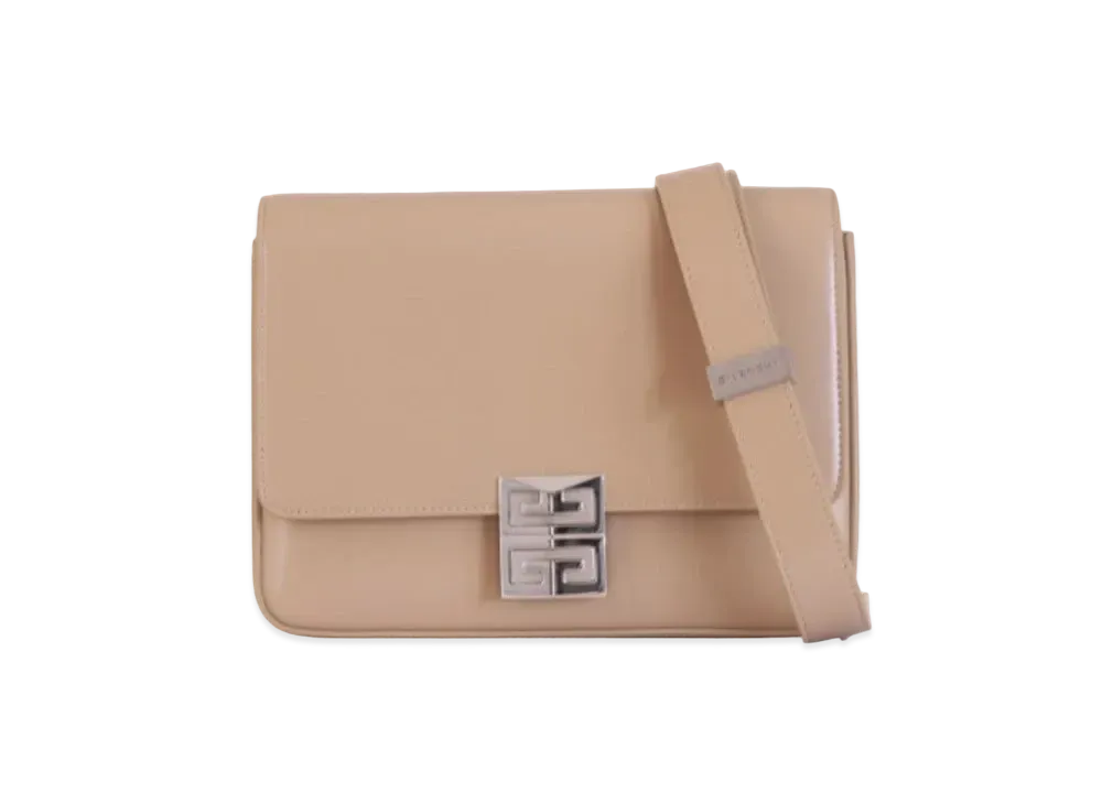 GIVENCHY Medium 4G Bag in Box Leather "Cappuccino Beige"