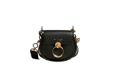 Chloe Tess Small Bag In Shiny & Suede Calfskin "Forest"