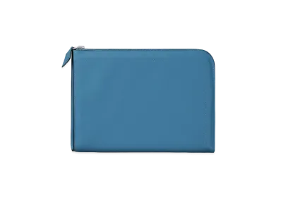 Hermes Clutch Bag Zip Tablet "Blue"
