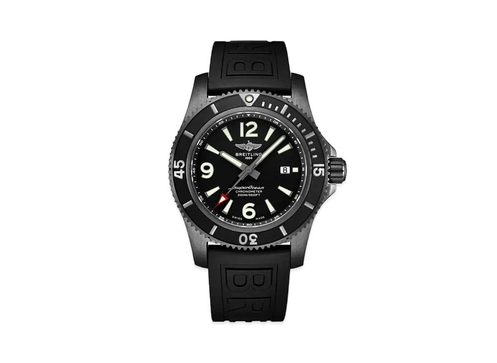 BREITLING SUPEROCEAN AUTOMATIC 46 BLACK STEEL "Black"