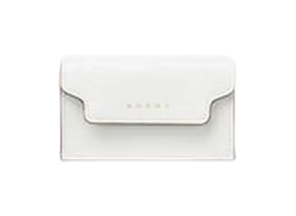 Marni Card Case in Coloured Saffiano Leather "Mono"