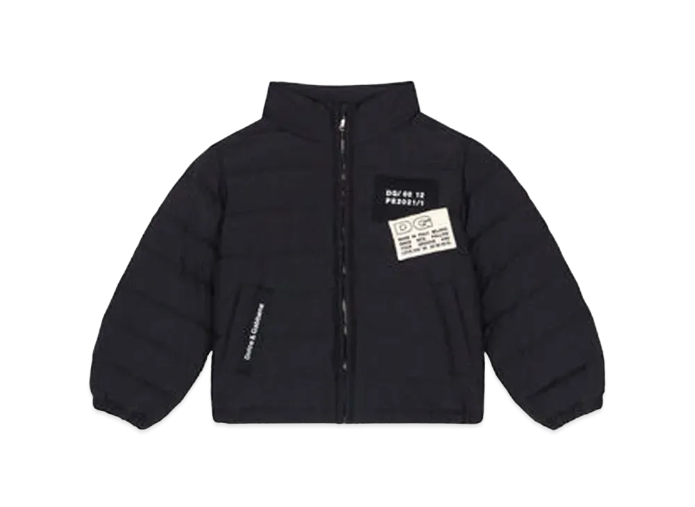Dolce&Gabbana Shortdown Jacket Nylon Logo Patch "Black"