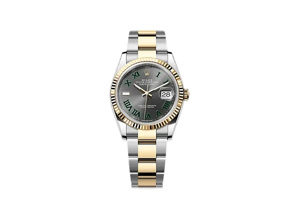 ROLEX Datejust 36 Oystersteel & Yellow Gold "Grey"