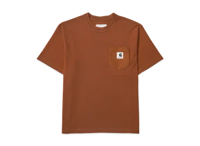 sacai x Carhartt WIP Cotton Jersey T-Shirt "Dark Beige"